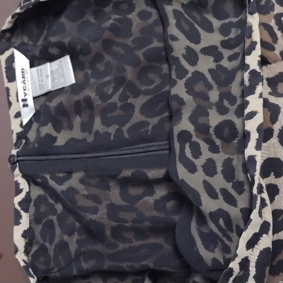 Brown and Black Asymmetrical Midi Skirt for Night Out 100% Silk - Picture 12 of 12